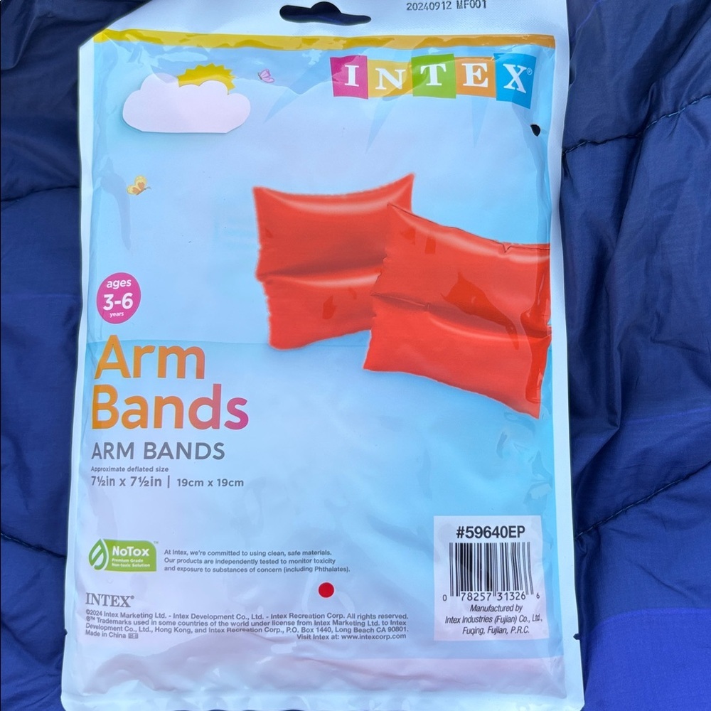 Intex swimming arm bands for ages 3-6 -‎ new in sealed package - 2 packages of 1